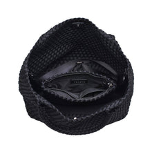 Sky's The Limit Medium Woven Neoprene Tote: Navy Nude