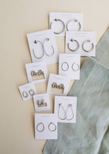 Silver Organic Hoop