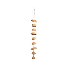 Terracotta Boho Moon Chimes Hanging Accent with Jute