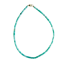 The Sullivan Heishi Gemstone Necklace: Orange Jasper