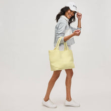 Sky's The Limit Medium Woven Neoprene Tote: Butter