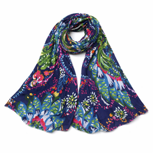 S26002 Flower Garden Lightweight Scarf: 01 Beige