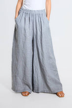 Angelena Linen Wide Leg Pant (PL187): 040 Medium Gray