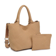 Sky's The Limit Medium Woven Neoprene Tote: Butter