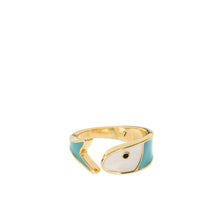 Brookie Ring: Gold-turquoise / 7