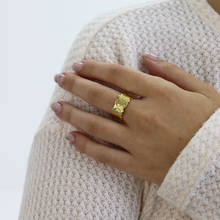 Textured Ring - 24K Gold Plated