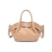Selena - Embossed Woven Crossbody: Burgundy