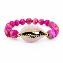 Ocean Tide Beaded Shell Bracelet: Blush Beach