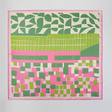 Geometric Color Block Print Bandana Scarf: PKGN
