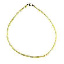 Dainty Candy Gemstone Necklace: Blue Granite
