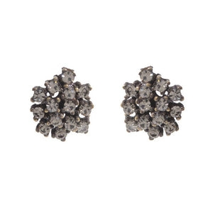 Beaded Cluster Earring: MOP