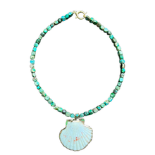 The Sanibel Shell Necklace: Orange Jasper