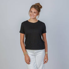 Celia Perfect Length Tee in Black