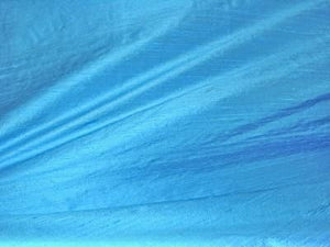 *Dupioni Silk - Cool Palette - Top Knot Headband: Antique blue