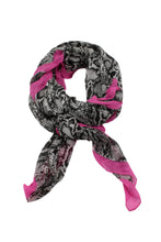 Cleo Snake Print Scarf Wrap : Brown