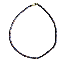 The Sullivan Heishi Gemstone Necklace: Orange Jasper