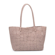 Reflection - Hand Woven Knot Tote: Denim