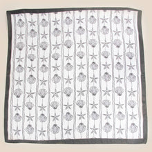 Sealife Seashells And Starfish Bandana Scarf: GN