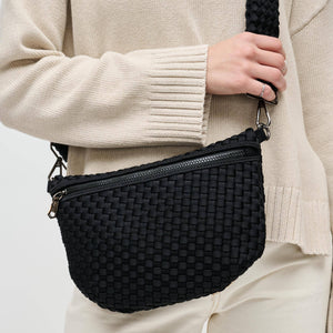 Ethereal - Woven Neoprene Crossbody: Grey