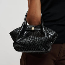 Selena - Embossed Woven Crossbody: Burgundy