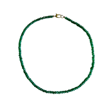 Dainty Candy Gemstone Necklace: Aqua Jade