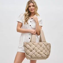 Intuition East West Woven Nylon Tote: Olive
