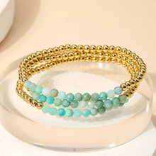 Beaded Stretch Bracelet Set: LAB