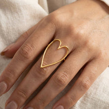Heart Cut Out Ring: GD