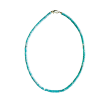 The Sullivan Heishi Gemstone Necklace: Orange Jasper