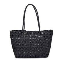 Reflection - Hand Woven Knot Tote: Denim