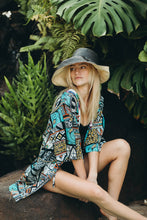5" & 7" Wide Brim Two Tone Packable Straw Sun Hats: Black Two Tone / 7" Brim
