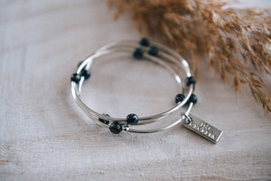 Sterling Silver Triple Wrap Bracelet Collection : Silver Picasso