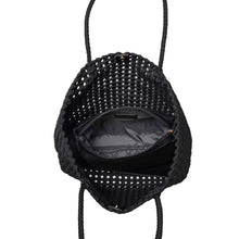 Reflection - Hand Woven Knot Tote: Denim