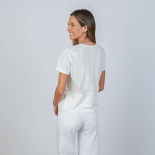 Celia Perfect Length Tee in Ivory