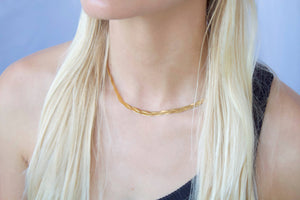 Braid Necklace ~ Salty Babes: Gold