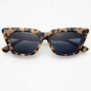 Vista Acetate Cat Eye Sunglasses: Milky Tortoise