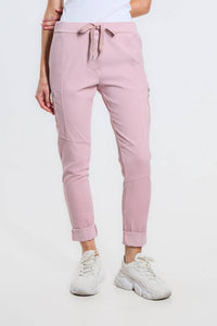 Danica Side Zipper Pant,Pink