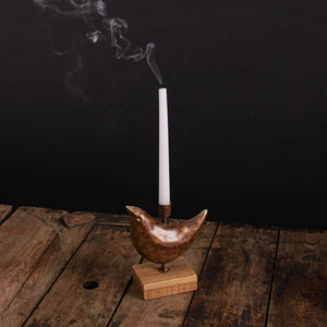Ansel Bird Taper Candle Holder