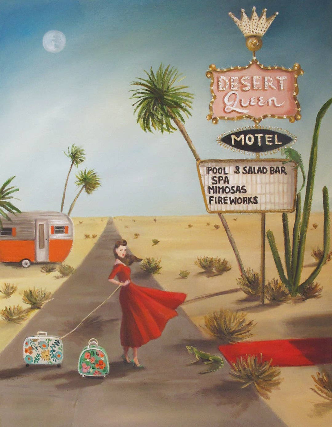 Desert Queen Motel Art Print 8.5