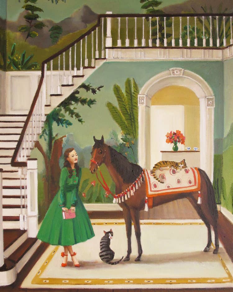 A House Horse Called Rousseau Art Print - 8.5x11