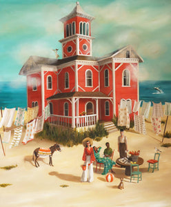 The Lighthouse At Folly Bay Art Print 8.5x11
